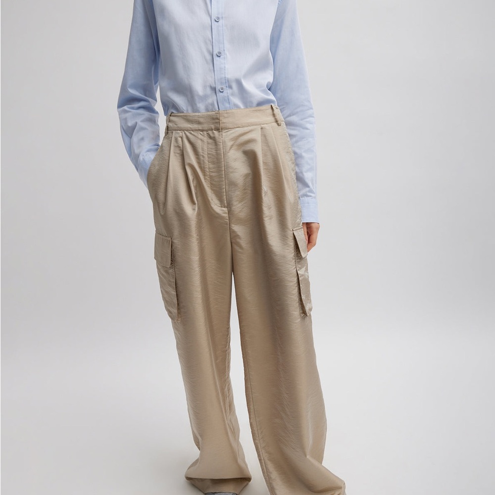 Stella Crispy Nylon pleated Cargo Pants